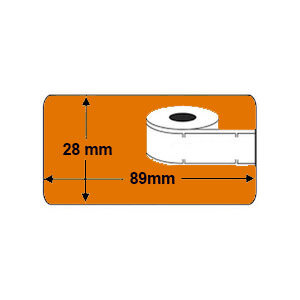 Huismerk DYMO 99010 (S0722370) Adreslabels Smal 89mmx28mm 130 Stuks Oranje