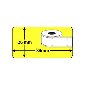 Huismerk DYMO 99012 (S0722400) Adreslabels Breed 89mmx36mm 260 Stuks Geel