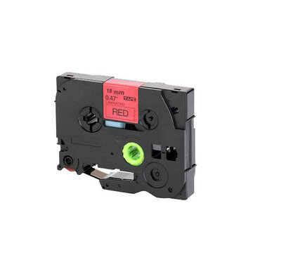 Huismerk Brother TZe-441 Tape Zwart op Rood 18mm