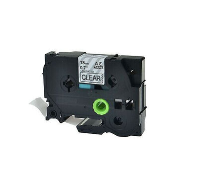 Huismerk Brother TZe-141 Tape Zwart op Transparant 18mm