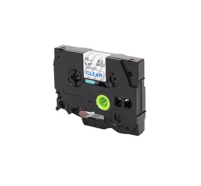 Huismerk Brother TZe-133 Tape Blauw op Transparant 12mm