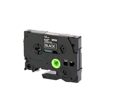 Huismerk Brother TZe-335 Tape Wit op Zwart 12mm