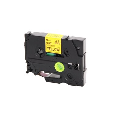 Huismerk Brother TZe-621 Tape Zwart op Geel 9mm