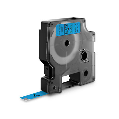 Huismerk DYMO S0720710/40916 D1 Tape Zwart op Blauw 9mm