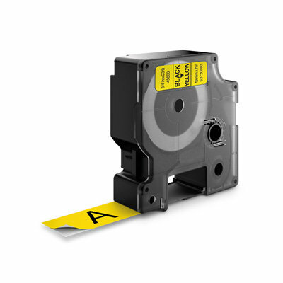 Huismerk DYMO S0720880/45808 D1 Tape Zwart op Geel 19mm
