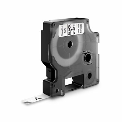 Huismerk DYMO S0720680/40913 D1 Tape Zwart op Wit 9mm