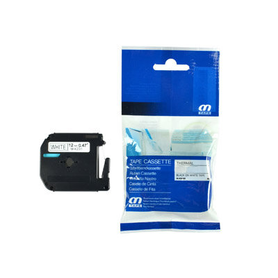 Huismerk Brother M-K231 Tape Zwart op Wit 12mm