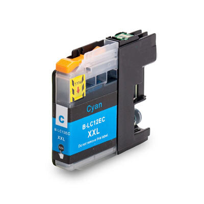 Huismerk Brother LC-12EC Inktcartridge Cyaan