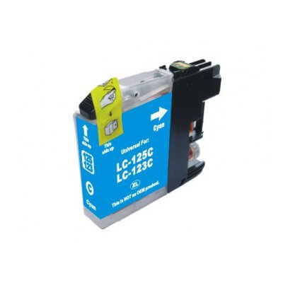 Huismerk Brother LC-123C Inktcartridge Cyaan