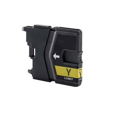 Huismerk Brother LC-985Y Inktcartridge Geel