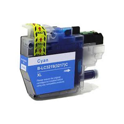 Huismerk Brother LC-3219XLC Inktcartridge Cyaan Hoge Capaciteit