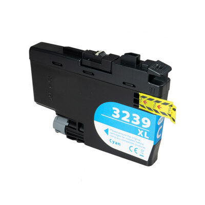 Huismerk Brother LC-3239XLC Inktcartridge Cyaan Hoge Capactiteit