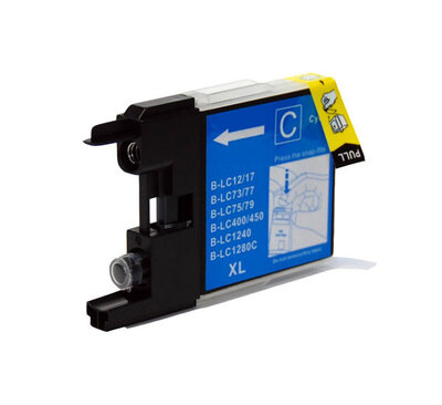 Huismerk Brother LC-1240C Inktcartridge Cyaan