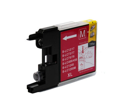 Huismerk Brother LC-1240M Inktcartridge Magenta