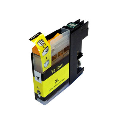 Huismerk Brother LC-225XLY Inktcartridge Geel