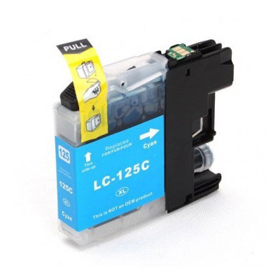 Huismerk Brother LC-125XLC Inktcartridge Cyaan