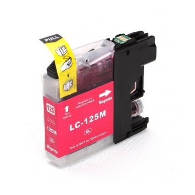 Huismerk Brother LC-125XLM Inktcartridge Magenta