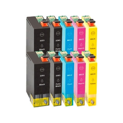 Huismerk Epson 33XL (T3357) Inktcartridges Multipack 10-pack
