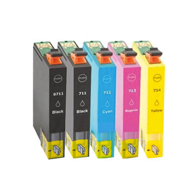Huismerk Epson T0715 Inktcartridges Multipack 5-Pack