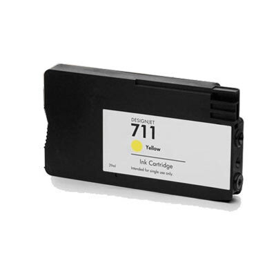 Huismerk HP 711 (CZ132A) Inktcartridge Geel