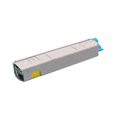 Huismerk OKI C8600 (43487709) Toner Geel