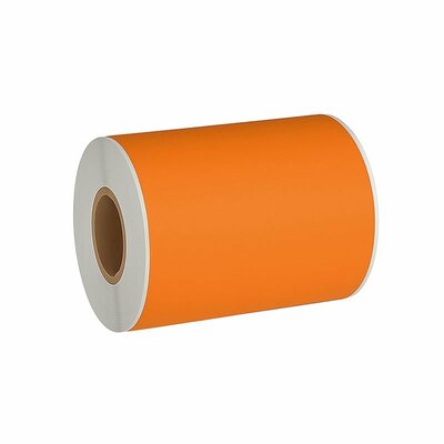 Huismerk Zebra labels, Verzendetiketten 102mmx150mm PostNL/DHL/DPD/UPS/GLS/TNT, 300 Etiketten, 25mm Kern, Oranje, Permanent